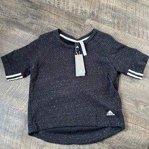 Adidas short sleeve sweater small